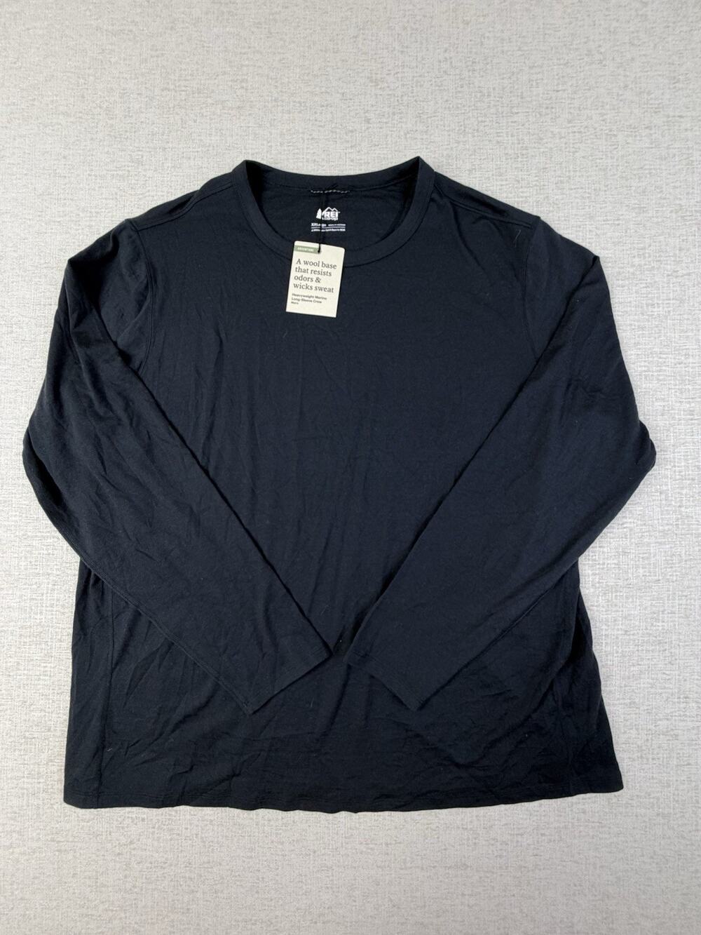 REI Co-op Men’s XXL Heavyweight Merino Wool Base Layer Crew Shirt NWT